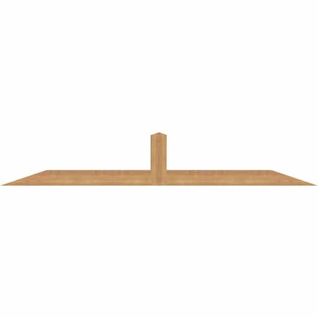 Ekena Millwork Portland Smooth Timber Gable Bracket, Western Red Cedar, 72"W x 12"H x 3 1/2"D x 3 1/2"F, 4/12 Pitch GBW072X12X0404POR00SWR